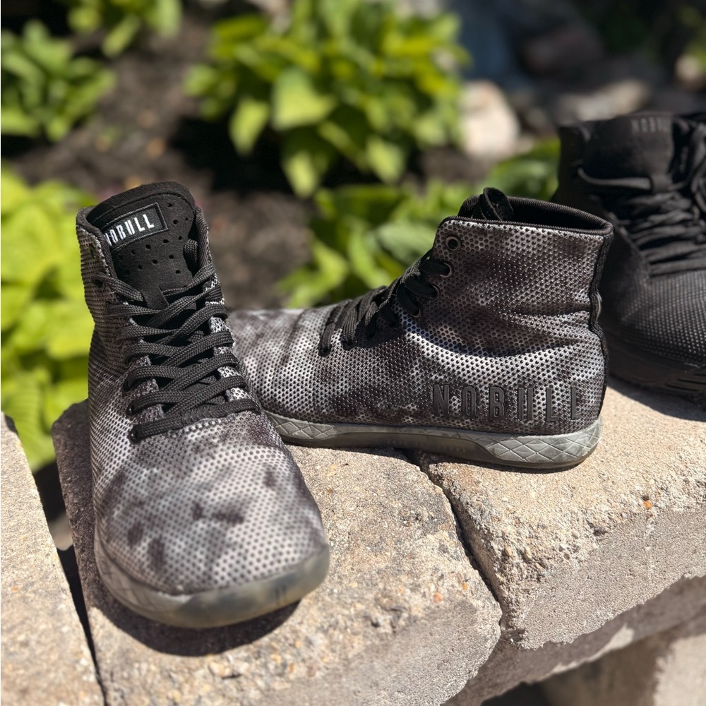 Black White Marble NOBULL High Tops Women’s 8.5